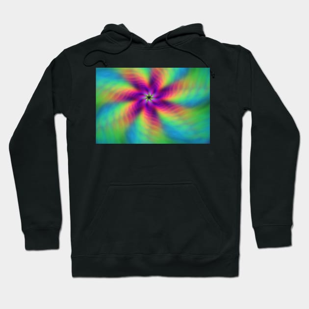 Rainbow swirl Hoodie by krinichnaya